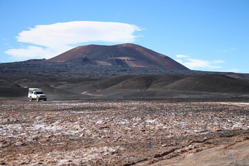 incredible volcanic and desert landscape of the Argentine Puna
