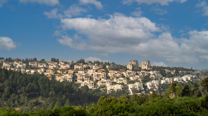 Fototapeta na wymiar View of the city of Migdal Ha Emek in northern Israel