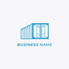 design logo creative container box and cargo