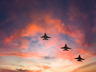 Air force in the sky