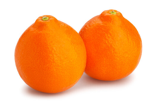 minneola tangelo tangerine path isolated on white