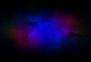 Fototapeta premium Dark Blue, Red vector triangle mosaic template.
