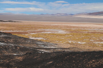 incredible volcanic and desert landscape of the Argentine Puna