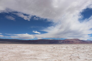 incredible volcanic and desert landscape of the Argentine Puna