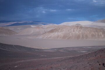 Fototapeta na wymiar incredible volcanic and desert landscape of the Argentine Puna