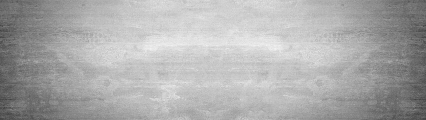White gray grey grunge stone concrete cement wall texture background panorama banner