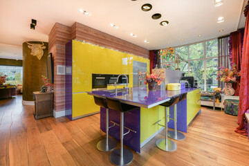 Comfortable furniture in living room