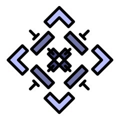 Modern membrane icon. Outline modern membrane vector icon color flat isolated