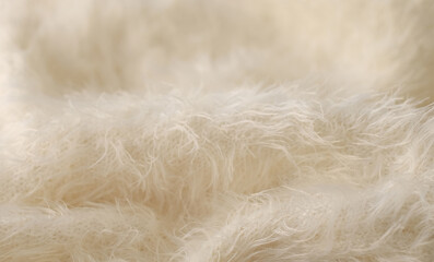 White fluffy fabric abstract background, fashion style