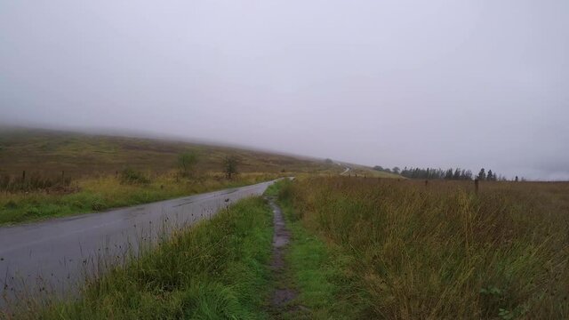 Hike up to PYM Chair with low lying moody clouds part 4