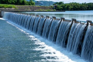 洪水から生活を守る水門　鹿児島県　米ノ津川