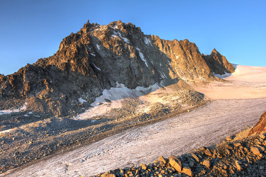 Le Portalet and Glacier d'Orny, Swiss Alps