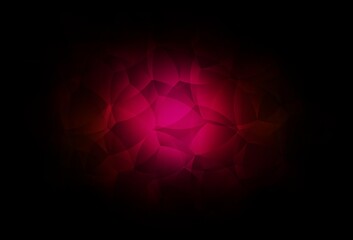Fototapeta premium Dark Pink vector background with abstract shapes.