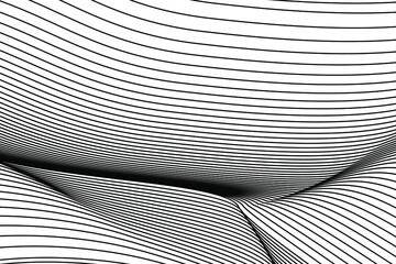 Vector Illustration of gray patterns of lines abstract background.