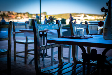 restaurant at night