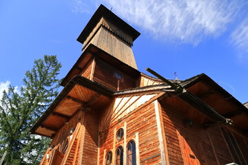 Drewniany Kościół w Kościelisku. (Parafia Św. Kazimierza). Wooden church.
