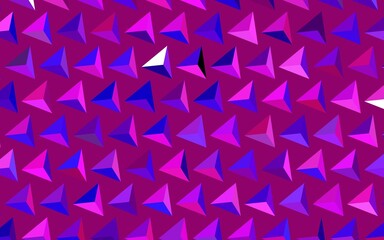 Dark Purple, Pink vector layout with lines, triangles.