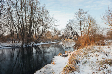 river in winter