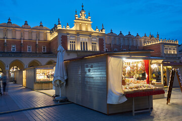 Topical shop at the Market Square, Krakow, Poland