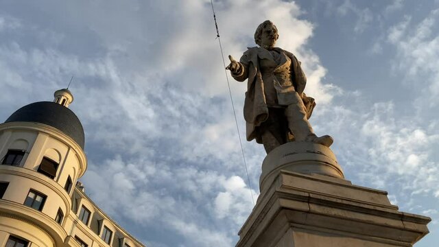 Bucharest, Romania - September 21, 2021 - Travel video of wonderful Bucharest city in Romania in 4k