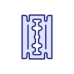 Blade RBG color icon. Thin line vector illustration.