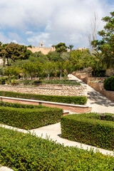Interior of of the Alcazaba of Almeria, a fortified complex in Almeria, Andalusia, southern Spain, Europe