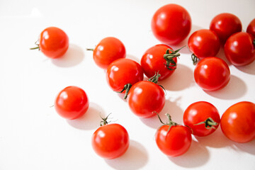 tomatoes isolated on white background