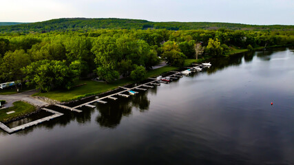 reflections in the water