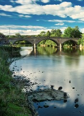 Obraz premium The Georgian historic town of Bewdley in the late British summer,a small typically English idyll not far from Wales,a serene place to live.