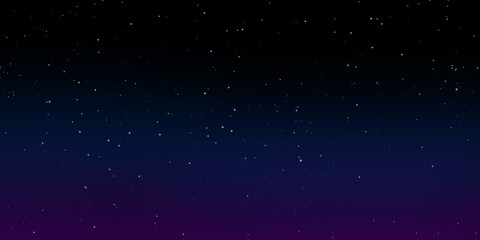 starry night sky illustration
