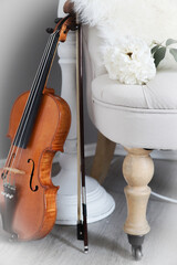 violine am sessel