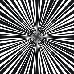 Obraz premium Radiating infinite lines, sun burst, vector art