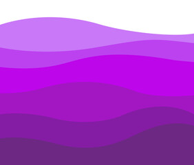 purple fluid with violet waves or mountains of an abstract lavender landscape with saffron flowers - digital flat design background view from above