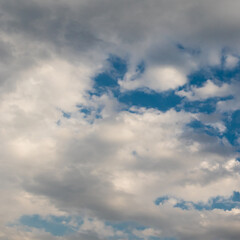 Blue sky background with clouds