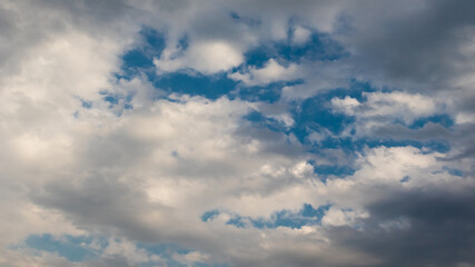 Blue sky background with clouds