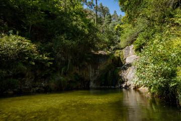 Fototapeta na wymiar Poço do Linho waterfall