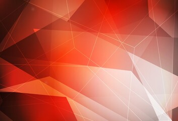 Light Red vector background with polygonal style.