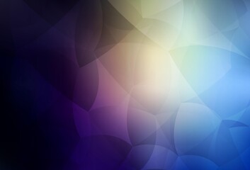 Dark Blue, Yellow vector background with polygonal style.