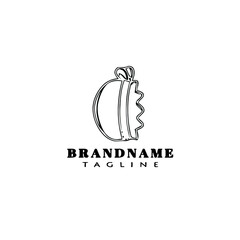 bonnet logo unique template icon black isolated vector cute