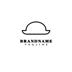 bonnet logo design template icon black unique vector illustration