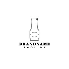 bottle sauces logo cartoon icon design template isolated vector