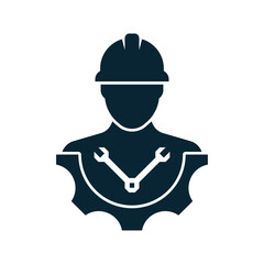 Technician icon design isolated on white background