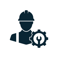 Technician icon design isolated on white background