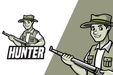 Hunter - Mascot Logo Template