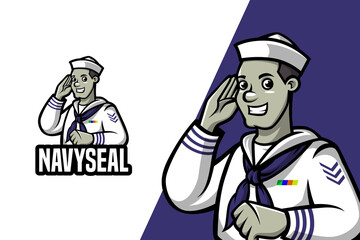 Navy Seal - Mascot Logo Template