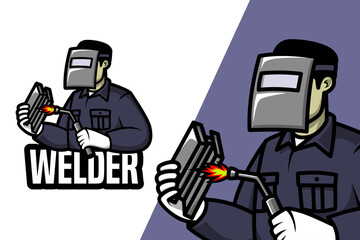 Welder - Mascot Logo Template