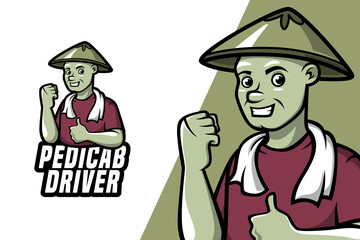 Pedicap Driver - Mascot Logo Template
