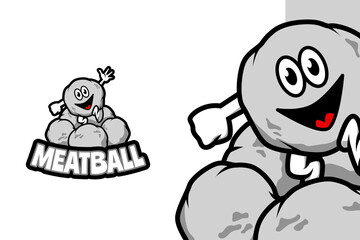 Meatball - Mascot Logo Template