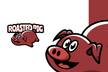 Roasted Pig - Mascot Logo Template