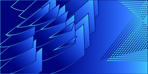 Abstract blue background with lines